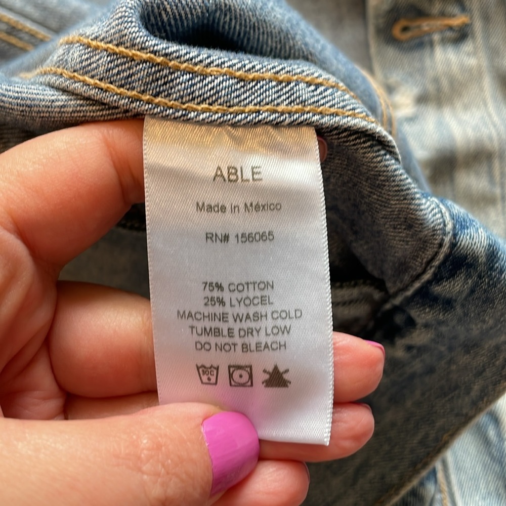 Able The Merly Jean Jacket Size Small - Picture 10 of 12